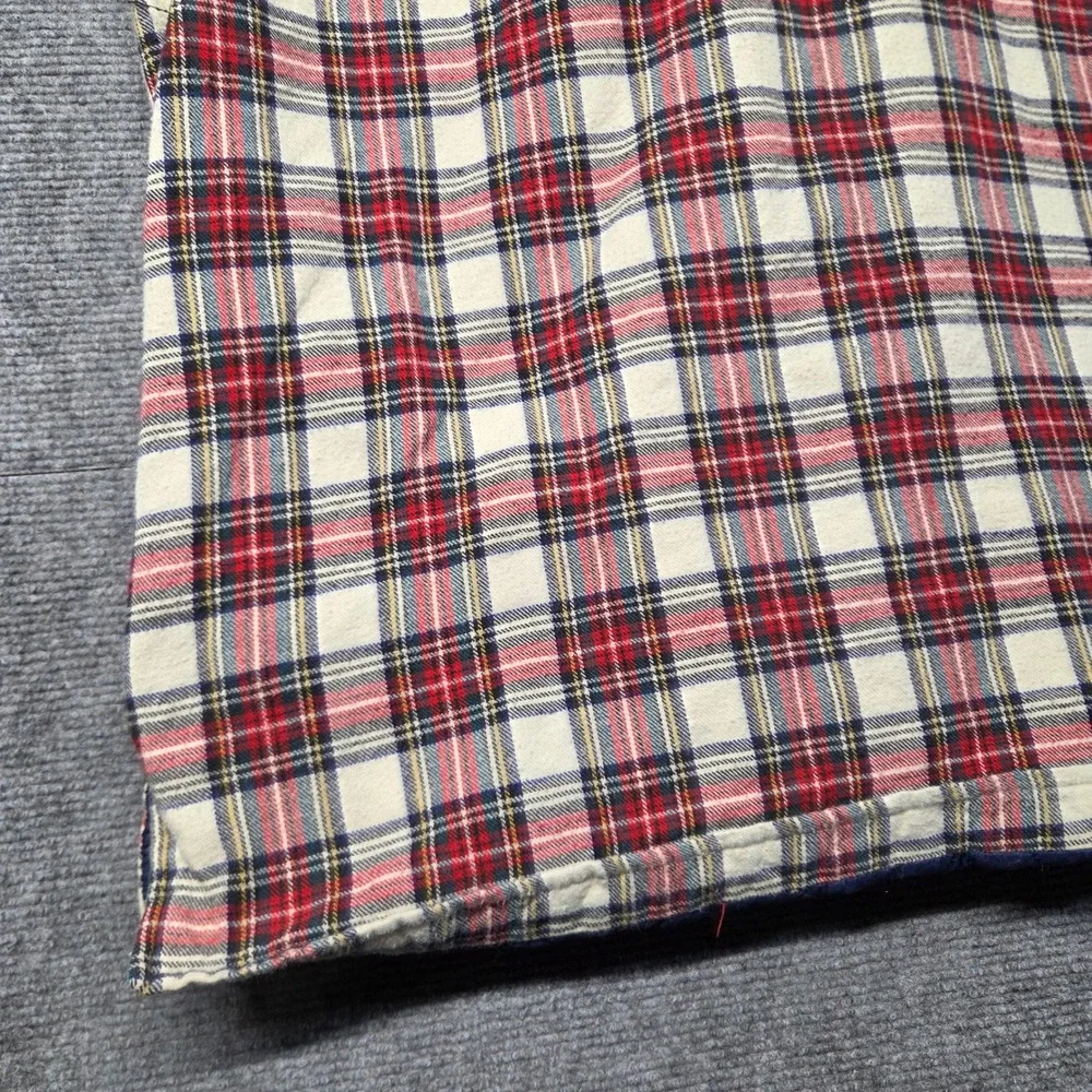 Vintage Arrow Sportswear Quilted Flannel Shirt Jacket Mens M Plaid Lined Shacket